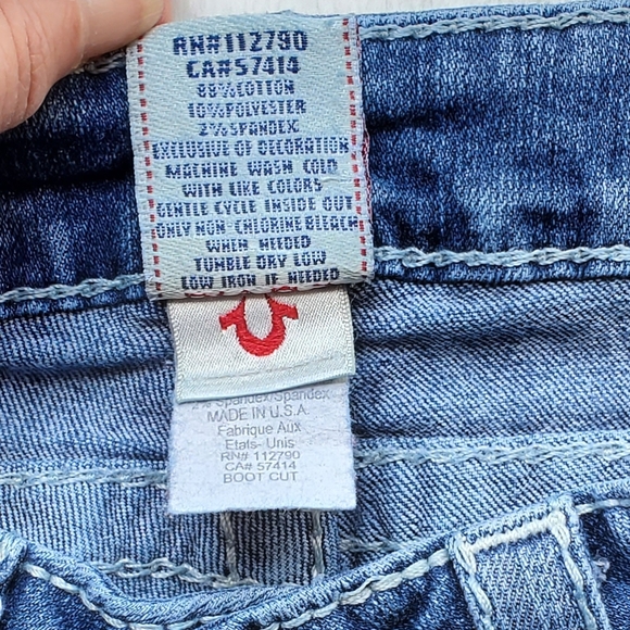 True Religion Boot Cut Jeans sz 25 - Picture 4 of 6